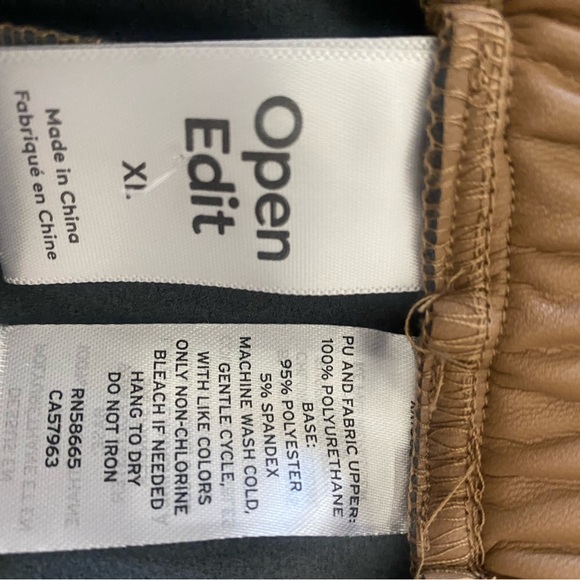 Open edit Chic Tan Wide-Leg Women's Pants - Picture 6 of 9